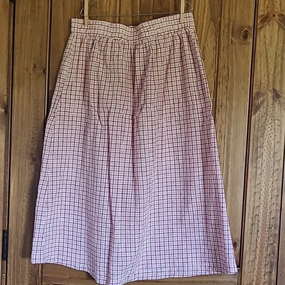 Max Studio red & white skirt. Size L - Picture 3 of 6